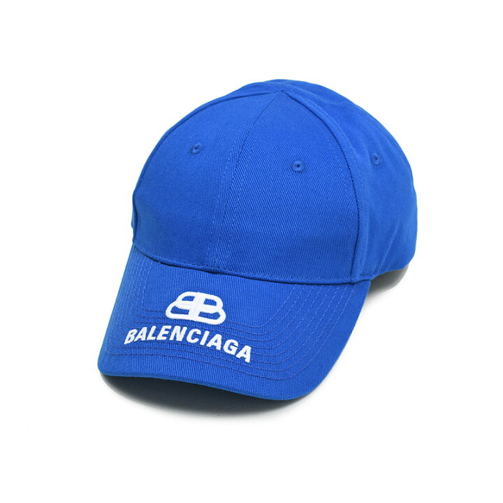 楽天市場】BALENCIAGA バレンシアガ ブルーロゴキャップ 帽子 イタリア 