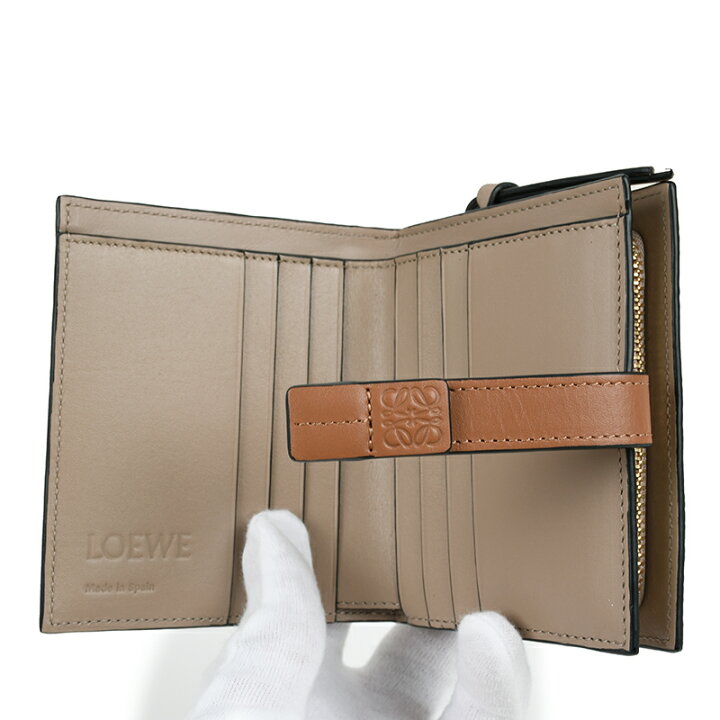 楽天市場】LOEWE ロエベ コンパクト ジップ ウォレット 二つ折り財布  