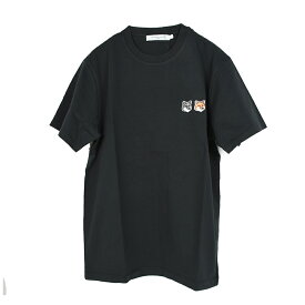 MAISON KITSUNE' PARIS メゾン キツネ ダブルワッペン半袖Tシャツ イタリア正規品 新品　BU00103KJ0008