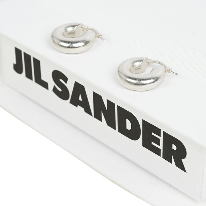 楽天市場】JIL SANDER ジルサンダー シルバー フープピアス ジュエリー 