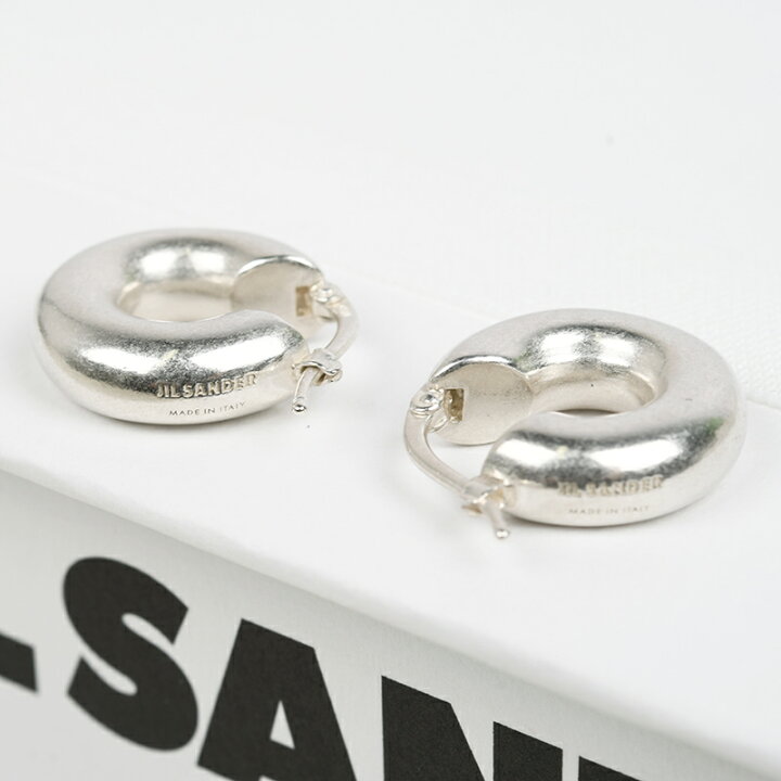楽天市場】JIL SANDER ジルサンダー シルバー フープピアス ジュエリー 