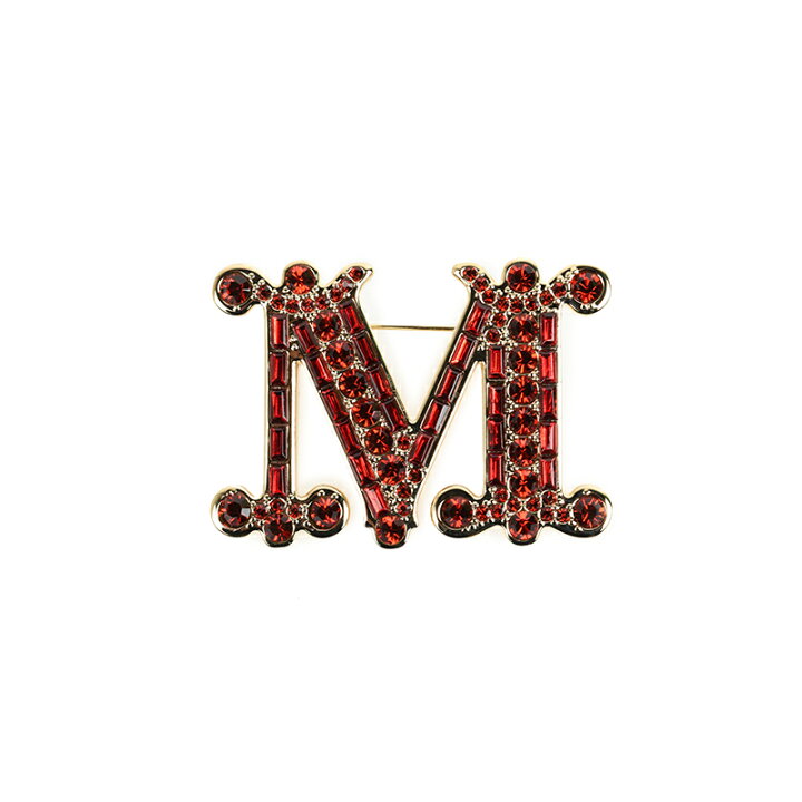 楽天市場】Max Mara マックスマーラ BATH2 ROSSO Mブローチ GLASS 