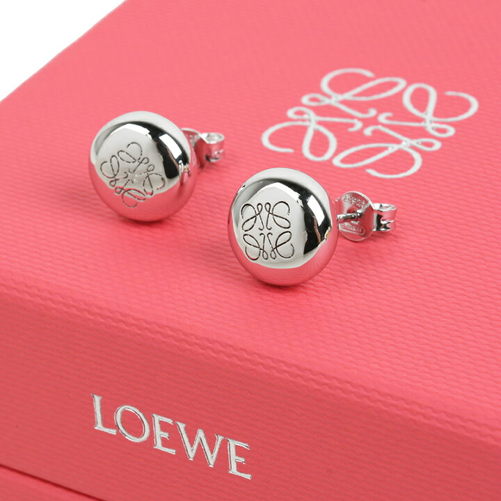 楽天市場】LOEWE ロエベ アナグラム ペブル スタッドピアス 