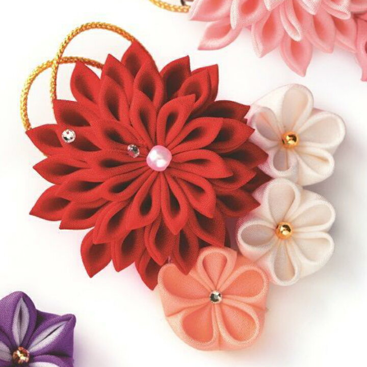 楽天市場 P10倍 お買い物マラソン期間限定 つまみ細工キット 手作りキット 煌めきのブローチ 赤 Lh 450 Panami 京都 正絹 七五三 成人式 つまみ細工 つまみ キット 手芸 材料 髪飾り 手芸キット 和小物 和雑貨 手芸のハグルマ