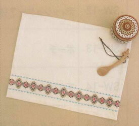 オリムパス スウェーデン刺しゅう キット ランチョンマット SW-16(ベージュ) 刺繍キット ししゅうキット ハンドメイド
