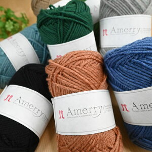 【P10倍★10/30限定】毛糸 手編糸 ハマナカ アメリー 並太 ウール ニュージーランドメリノ アクリル Amery 手編み 手あみ ニット セーター カーディガン ベスト あみもの 秋冬毛糸 弾力性 保温性