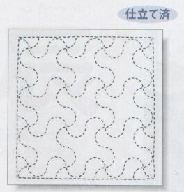 【P5倍★お買い物マラソン期間限定】刺し子 キット 花ふきん 刺し子 268 (白) 花ふきんキット 手作りキット 手芸キット ハンドメイド オリムパス
