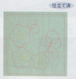 【P5倍★お買い物マラソン期間限定】刺し子 キット 花ふきん 刺し子 271 (浅葱) 花ふきんキット 手作りキット 手芸キット ハンドメイド オリムパス