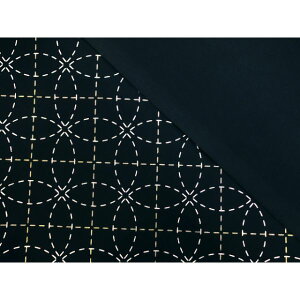 【P10倍★10/30限定】オリムパス刺し子布プリント/七宝 (50cm単位) 色番6 ハンドメイド Olympus