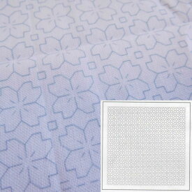 【エントリーでP10倍★4/24 20:00〜】オリムパス 刺し子 花ふきん 布パック 一目刺し 桜の花 H-1033 白 刺子 さしこ Sashiko ハンドメイド