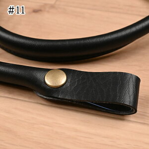 ホック式 レザー持ち手 合成皮革持ち手 約42cm YAK-4203A 合皮 持ち手 スナップ かばん バッグ 持ち手 取っ手 付け替え 取り外し ビジネスバッグ リメイク 手作り INAZUMA イナズマ