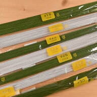 【P10倍★3/15限定】地巻ワイヤーS ホワイト 白 グリーン 緑 L36cm 花材 針金 ハリガネ アートフラワー …