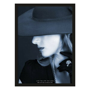 【独特な世界観】NYCP-009c 落ち着いたブルーグレーのトーンと、エレガントな雰囲気が魅力のどこかミステリアスで気品あふれる雰囲気を醸し出している アートポスター A3 A4 タイリッシュ フ