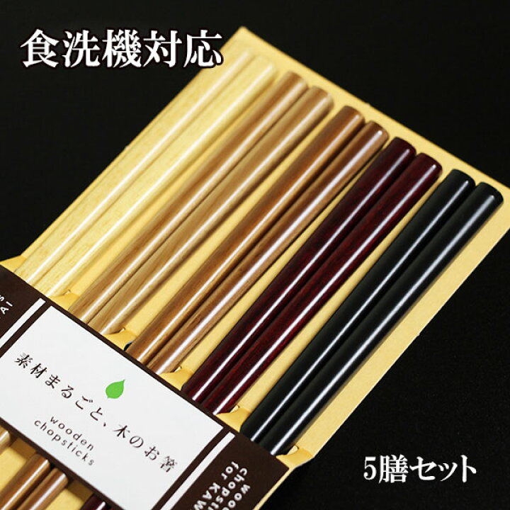 食器洗浄機対応 食洗機対応 5膳 おはし お箸 お箸セット ギフト セット プレゼント 日本製 木製 箸 箸セット 舞楽 若狭塗 大きな割引 箸セット