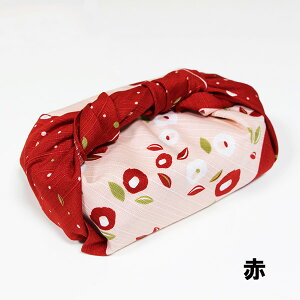 ランチクロス 風呂敷 小風呂敷 お弁当包み ふろしき 椿 50cm ベージュ 赤 綿100% 日本製 国産 おしゃれ かわいい 大人 男性 女性 男の子 女の子 小学生 中学生 高校生 お弁当 弁当箱用