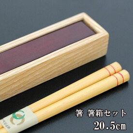 箸 箸箱 セット 飛鳥 レッド 携帯箸 マイ箸 弁当箱 箸ケース スライド式 お箸 木製 20.5cm