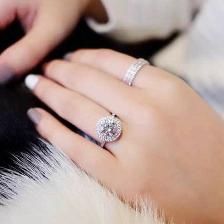楽天市場 リング キュービックジルコニア レディース シルバー ジルコニア フル マリッジリング 一粒 大粒 結婚式 パーティ 結婚指輪 Rg003 シルバーアクセサリー Zero 1