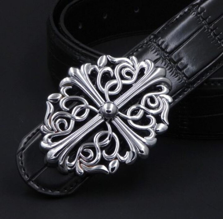 楽天市場】メンズ バックル ベルト レザーベルト 革ベルト シルバー  