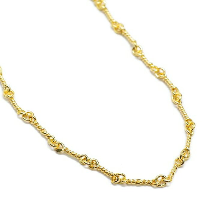 楽天市場】22K 仕上げ ゴールド チェーン スクリューチェーン ツイスト  