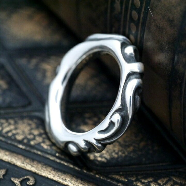 楽天市場】スクロールバンドリング 指輪 シルバー925 メンズ  