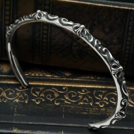 SBTバンド バングル ブレスレット クロス シルバー925 メンズ レディース ハイクオリティ ch601