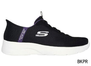 【送料無料】 スケッチャーズ 150480 SKECHERS Slip-ins DYNAMIGHT 2.0 DAILY ADVENTURE ハンズフリー スリップインズ レディーススニーカー 立ったまま履ける 手を使わずに履ける 靴 BKPR ブラック/パープル