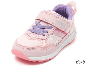 【送料無料(沖縄、離島除く)】 イフミー 30-5317 IFME キッズスニーカー 運動靴 ハート 星 きらきら キラキラ 面ファスナー 洗えるインソール 洗える中敷き 通園 通学 履きやすい 子供 靴 パープ