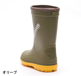 【送料無料(北海道、沖縄除く)】 アウトドアプロダクツ OUTDOOR PRODUCTS レインブーツ キッズ ジュニア 子供 R400 靴 2E 日本製 ネイビー オリーブ オレンジ