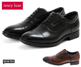 【送料無料】 テクシーリュクス TU-8010 texcy luxe レザーシューズ ビジネスシューズ GORE-TEX 防水 防滑 メンズ 紳士 4E ブラック ブラウン 靴