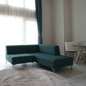 Justin(ジャスティン)・北海道旭川家具・宮田産業・3人掛けカウチソファ+1人掛けソファ・背もたれアップ(A-rank)