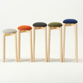 MUSHROOM stool・旭川家具・匠工芸・ホワイトアッシュ・ウルトラスエード／ラムース