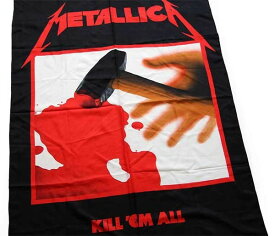 90s イタリア製 METALLICAメタリカ KILL 'EM ALL タペストリー【中古】