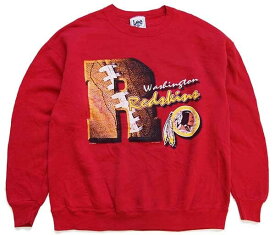 90s USA製 Leeリー NFL Washington Redskins アメフト スウェット 赤 L【中古】