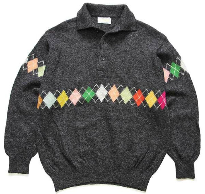 楽天市場】90s イタリア製 BENETTONベネトン アーガイル柄 