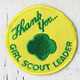 Thank you GIRL SCOUTS LEADER ガールスカウト パッチ★ワッペン【中古】