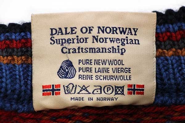 楽天市場】00s ノルウェー製 DALE OF NORWAY ノルディック柄 ハーフ