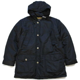 00s USA製 WOOLRICH JOHN RICH&BROS ウールリッチ アークティックパーカー ダウンコート 黒 XL★B-9タイプ 【中古】