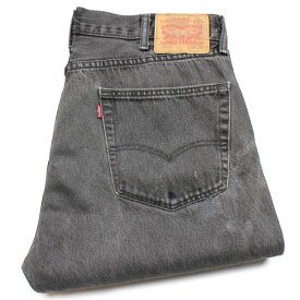 Levi'sリーバイス 505 パッチワーク リペア ブラック デニムパンツ w38 L30★SDP2350【中古】