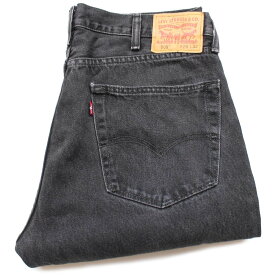 Levi'sリーバイス 505 ブラック デニムパンツ w38★SDP2433【中古】