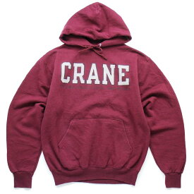 00s THE CRANE SCHOOL OF MUSIC スウェットパーカー ワインレッド M【中古】