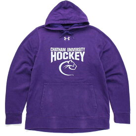 UNDER ARMOURアンダーアーマー CHATHAM UNIVERSITY HOCKEY スウェットパーカー 紫 M【中古】