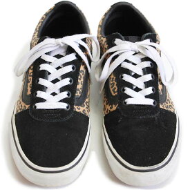 VANSバンズ OLD SKOOLオールドスクール レオパード柄 W9/25.5cm★スニーカー 【中古】