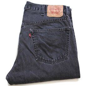 00s メキシコ製 Levi'sリーバイス 505 ブリーチ飛び ブラック デニムパンツ w38 L32★SDP2500【中古】