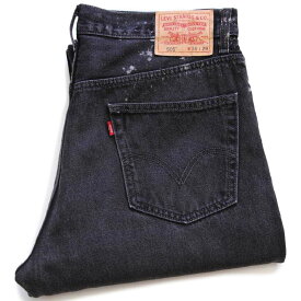 00s Levi'sリーバイス 505 ブリーチ飛び ブラック デニムパンツ w36 L29★SDP2498【中古】