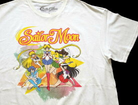 Sailor Moon 美少女戦士セーラームーン コットンTシャツ 白 L【中古】