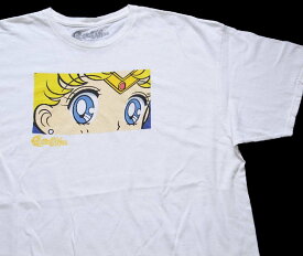 Sailor Moon 美少女戦士セーラームーン 月野うさぎ コットンTシャツ 白 2XL★特大【中古】