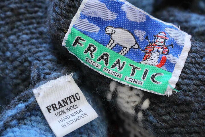 楽天市場】エクアドル製 FRANTIC フォークロア柄 ウール ハンドニット 