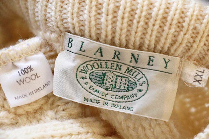 楽天市場】アイルランド製 BLARNEY ケーブル編み パネル切り替え 