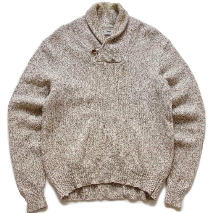 楽天市場】80s L.L.Bean 無地 ショールカラー ウールニット セーター 