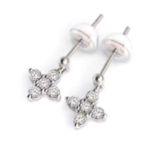  sAX NX\ fB[X 4a VR_Ch 18kS[h 0.24ct Lb`t (zCg CG[ sN)